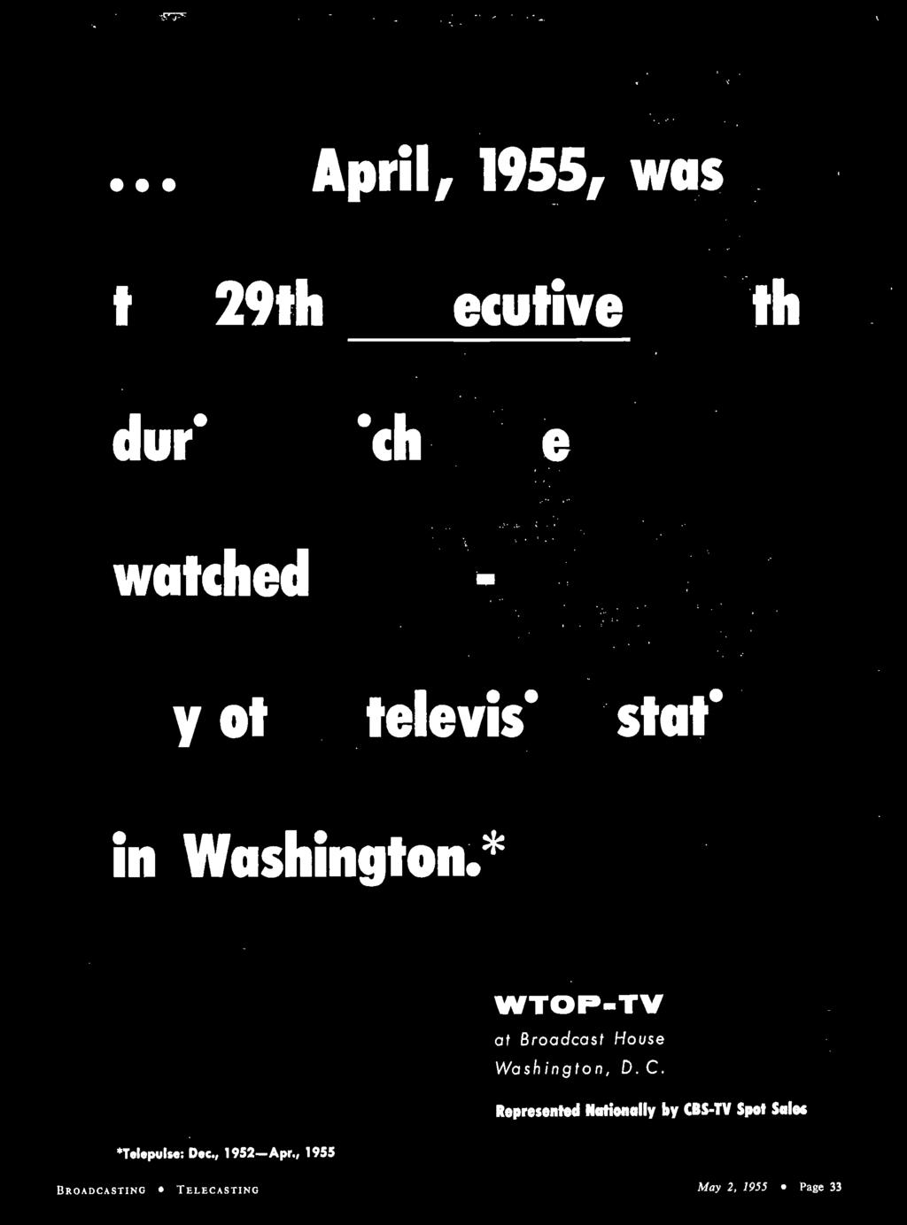 * WTOP -TV at Broadcast House Washington, D. C.