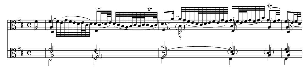 Many movements in Bach s dance suites have a similar structure.