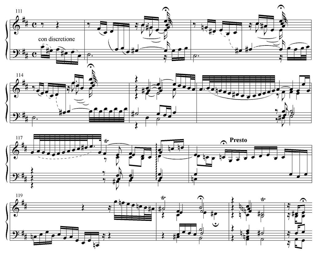 in D, BWV 912, passage con
