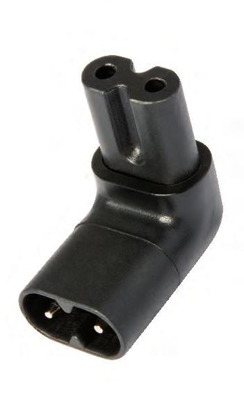 Cables. IEC-90/1 IEC-90/2 Adaptor bends in direction of 1 center pin.
