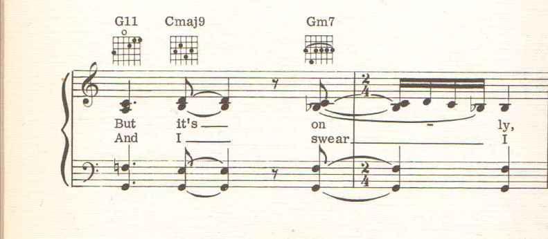 4). Figure 1.4. The chord Cmaj9 in Emmie As can be understood from this discussion, it is not easy to explain the function and type of this chord, as it appears in Nyro s songs, with reference to the