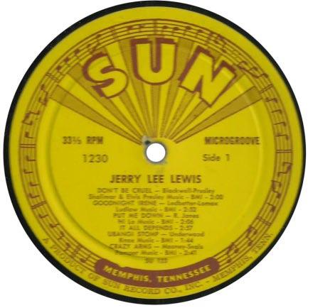 Jerry Lee Lewis Jerry Lee Lewis Mono Sun SLP-1230 Released: