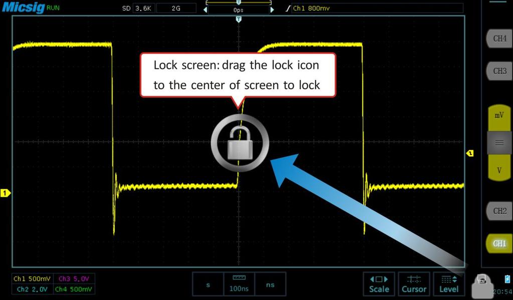 Screen lock & unlock Main