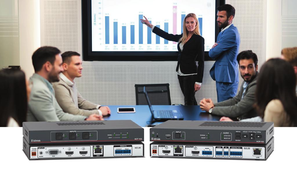 MEETING SPACE COLLABOATION SYSTEM Powerful, Cost-Effective Collaboration Solution Automate meeting room AV systems Signal extension for video, audio, and