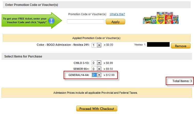 If you were to change the number of paid admission tickets, you will see that the [TOTAL ITEMS] has changed to three (3)