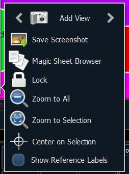 Magic Sheets 29 NAVIGATION TOOLS DISPLAY TOOLS Right click or tap on the Magic Sheet tab to see configuration settings You can also click on the Gear tab for the same options.