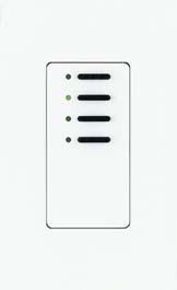 2-Button Wallstation with Status Light Green status lights Recalls preset lighting scenes/off, or other function depending on configuration 4-Button Wallstation Green status lights 4-Scene