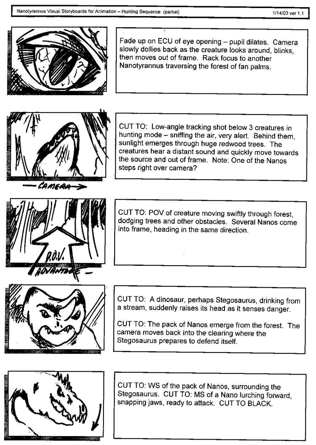 STORYBOARD EXAMPLES From the Jane