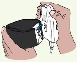 d. Slide the cover back onto the unit. 2 2. Clean the ear lobes to eliminate skin oils. This will allow for better conductivity. 3.