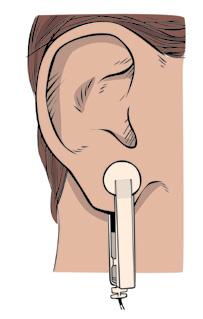 6. Insert the pins on the cord into the Ear Clips. 7. Wet the conductive rubber on the Ear Clips with 4 water or conductive gel. 8.