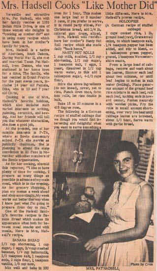 A Family of winners An article about Helene published in October 1958 describes her as an average American