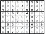 The grid is also divided into nine (3x3) boxes.