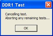 Figure 68 Required Trigger Condition Not Met Error Message Figure 69 Cancel and Abort Test Message These error dialog boxes appear when one of the following configuration errors is encountered.