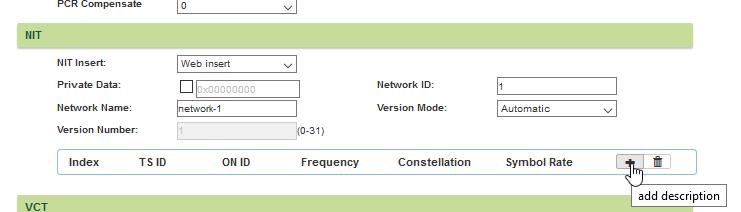 Network Information Table: Anyway the NIT should be re-generated for the DVB-C Tuners in your network by: Select the output frequencies