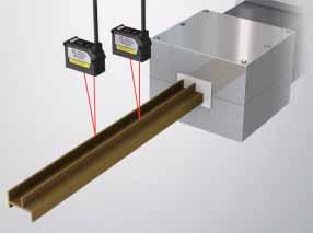 Applications Height difference measurements of a plastic extrusion Provides constant monitoring by measuring the height
