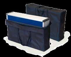 The panels are fitted with velcro compatible loop nylon panel coverings in either blue or grey.