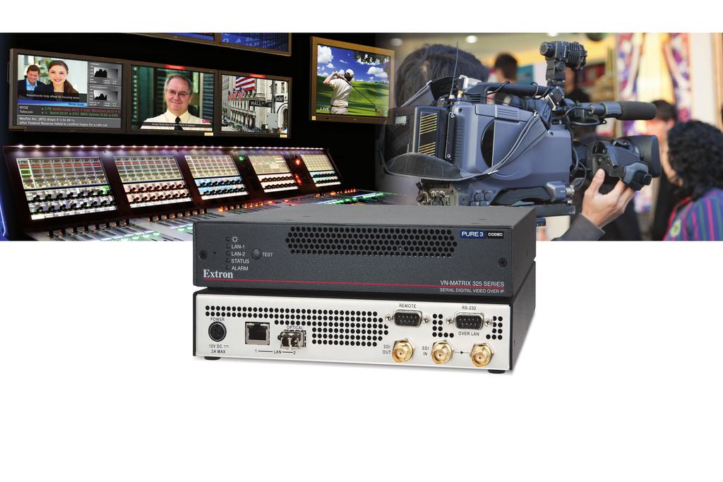 AV Streaming Sdi, hd-sdi & 3g-sdi igh Quality, Low Delay Video Streaming Streams serial digital video with embedded audio Supports