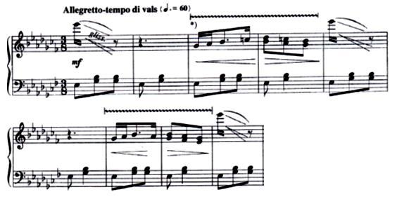 Example 13: The Bear Baloo (mm 1-9) A second passage, featuring both hands playing at a two-octave unison, develops the technique of