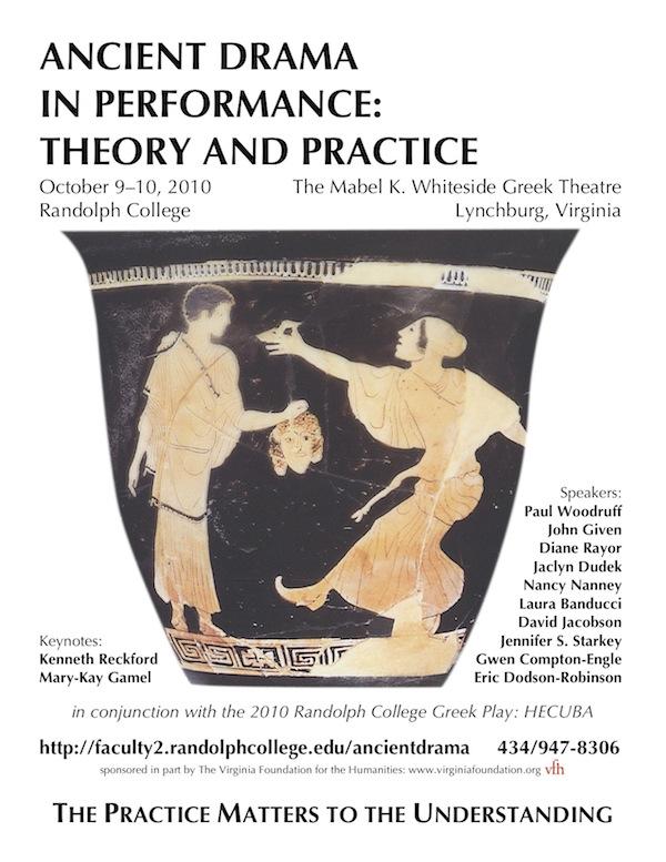 D I D A S K A L I A 8 ( 2 0 1 1 ) 2 1 - A D I P I Ancient Drama in Performance: Theory and Practice We are pleased to present the proceedings of Ancient Drama in Performance: Theory and Practice