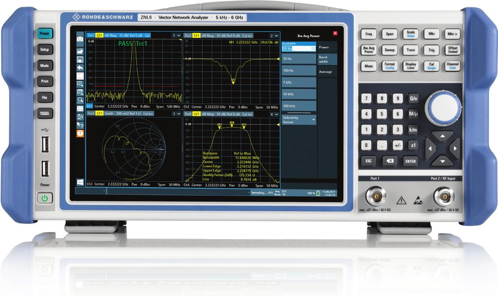 R&S ZNL Vector Network Analyzer At a glance Measurement equipment for RF applications must fulfill high quality standards. Instruments should be easy to use and offer a high versatility.