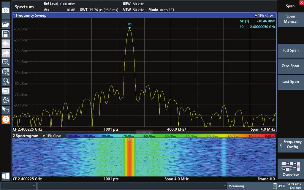 The 3-in-1 analyzer: fully integrated spectrum analyzer Different modes of operation make the R&S ZNL vector network analyzer to a versatile multipurpose instrument.