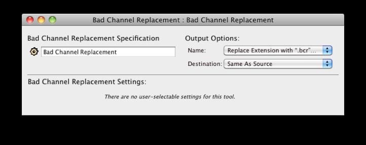 Bad Channel Replacement