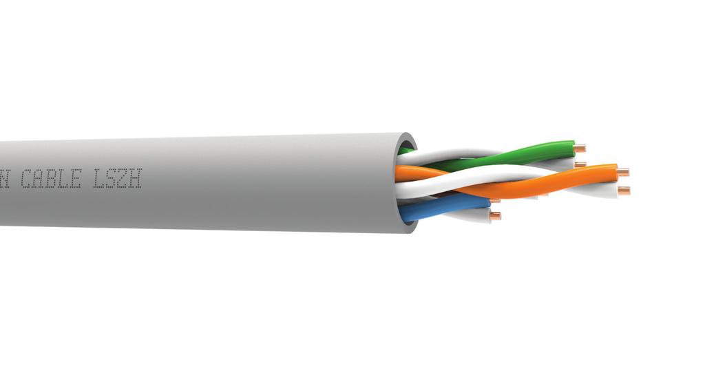 88 CAT 5 // UTP & FTP Screened 8 QXCAT5e UTP A high quality unscreened Cat5 enhanced data networking cable with the added bonus of a LSZH fire rated