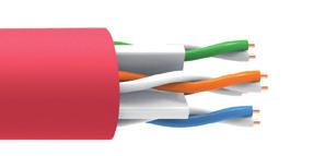 UTP & FTP Screened // CAT 6 9 9 QXCAT6 UTP The CAT6 UTP range of high performance network cables with a flame retardant PVC outer sheath is available in 4 different colours.