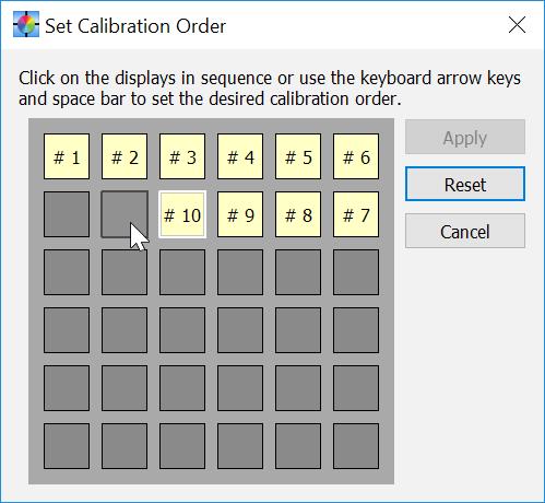 Calibration Order Planning and Configuring a Wall Layout 43 After the Layout Wizard has been used to configure the layout of the video wall, the order in which operations such as measuring and