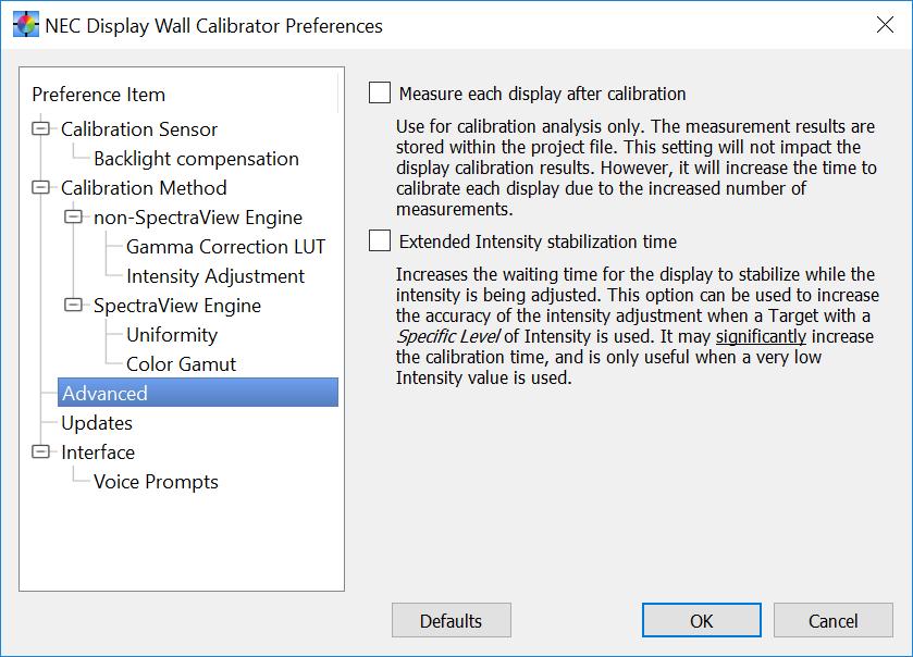 Dialogs, Settings and Menus 61 Color Gamut Color Gamut - Sets the output Color Gamut of the display.