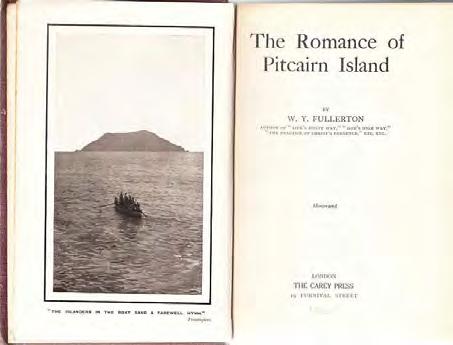 ***Everything you need to know about Pitcairn island, alphabetically arranged! #59051 A$50.00 30 Fullerton, W. Y. THE ROMANCE OF PITCAIRN ISLAND. Cr.