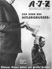 Fig. 9. JOHN HEARTFIELD. The Meaning of the Hitler Salute; Little Man ask for Big Gifts. 1932. Advertising poster, 18 3 /8 x 13 (46.7 x 33 cm). Akademie der Künste, Berlin Fig. 10. GUSTAV KLUTSIS.