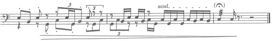 recapitulation with a dynamic marking of piano. While the exposition includes a great deal of dynamic activity in the smaller dimensions of the piece, the recapitulation provides none.