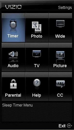 Adjusting Settings When viewing DTV / TV or an HDMI, Component, or AV, or Storage Device source, the following picture adjustment OSD screens are available when you press MENU on the remote control.