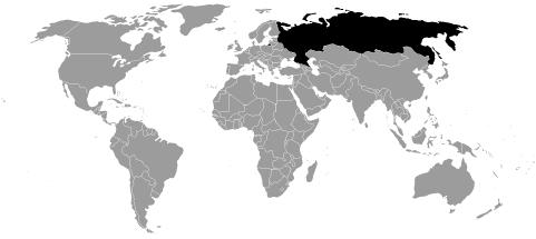 The Russian Federation covers 1/8 of the earth s surface a total area of 6,592,812 square miles and has the world s fifth largest population, after China, India, the United States and Indonesia.