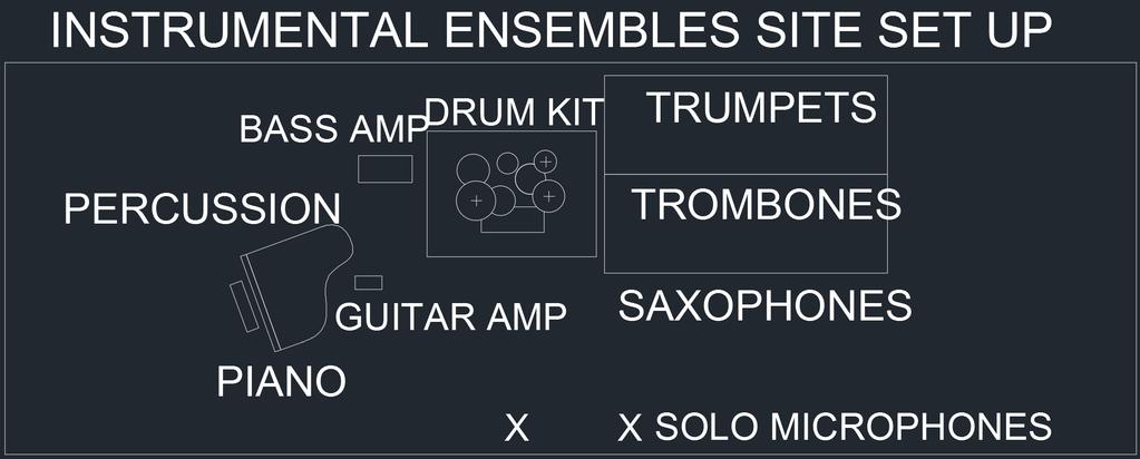 8. Standard Instrumental Large Ensemble Set Up: Procedures 1. Please complete the following paperwork prior to arrival (downloadable from website) a. Performance information sheet (1 copies) b.