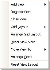 Menus 6.3 31 Views menu Click Views on the Menu bar 23 or right-click on a view 96. This menu controls the layout of PicoScope views 96. Multiple views are arranged in a grid.