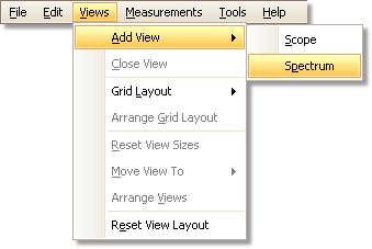 86 8.6 PicoScope 6 User's Guide How to set up the spectrum view Creating a spectrum view First, ensure that the trigger mode 68 is not set to ETS, open a spectrum view in ETS trigger mode.