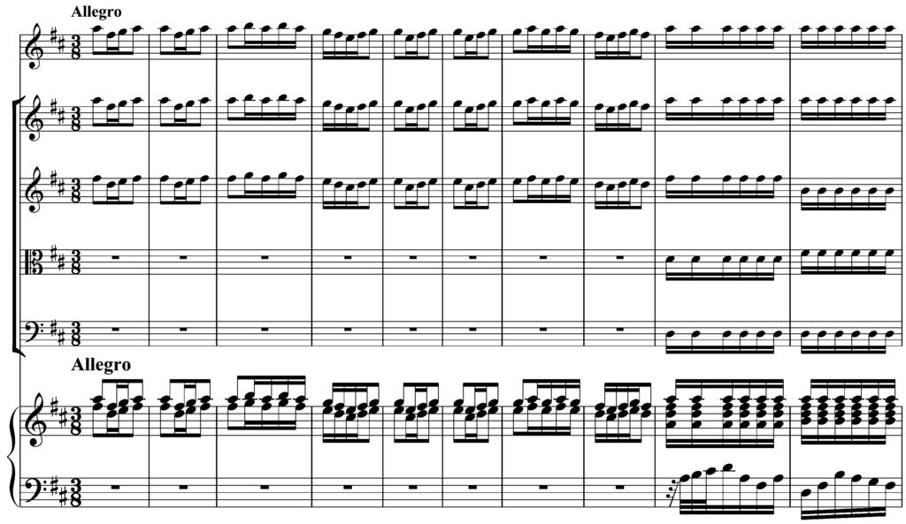 EXAMPLE 5: Opening measures of the third movement from the
