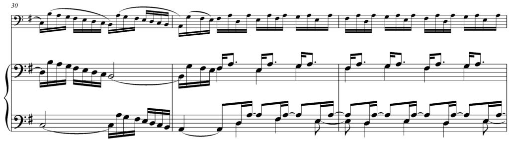 I tried to create a pattern that could work well on harpsichord, and