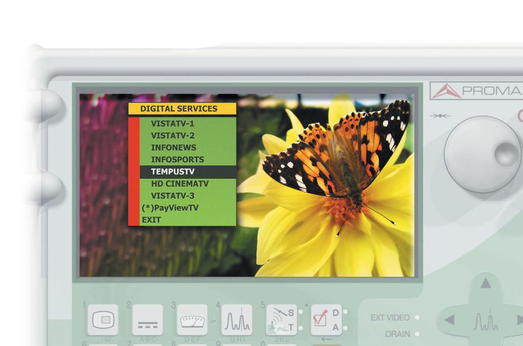 6.5 panoramic color 16:9 LCD Large display, compact size Select