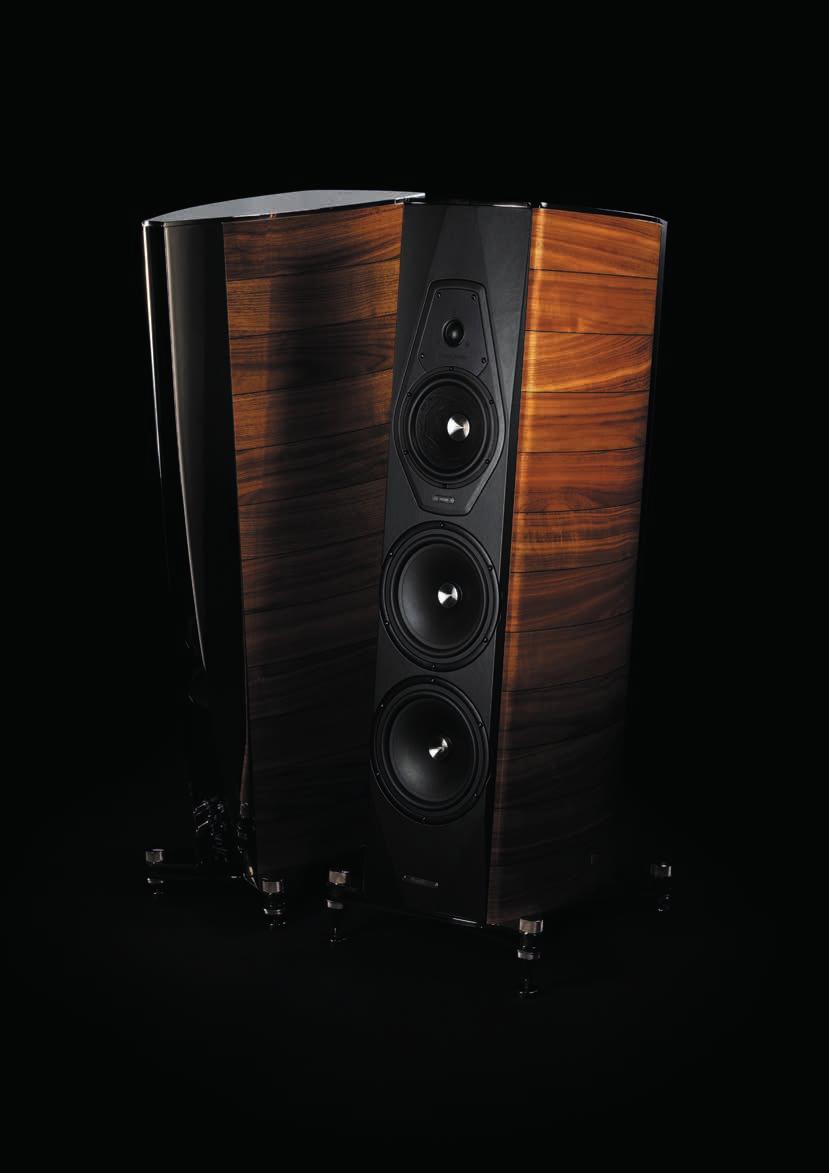 Sonus Faber Amati Futura Floorstanding 3.5 Way Loudspeaker System Glorious. Exquisite. Sumptuous. The superlatives trip off the tongue long before the first note has been played.
