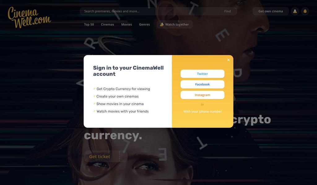 CinemaWell.com is the first social network of online cinemas with many great features. CinemaWell.