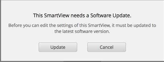 Using Blackmagic SmartView Setup Updating the Software Once Blackmagic SmartView setup is installed and launched, click on the settings icon below the name of your monitor.