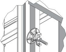 Fig. 4.4: Detail: Fixing screw at the side of the STB Fig. 4.5: Detail: Fixing screw at the side of the facing STB 300 in combination with panels in vertical position by using the cross beam 300 (Fig.