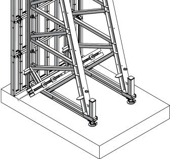 illustrated). The STB 450 is designed for singlesided formwork up to a height of 17'(Fig. 5.1).