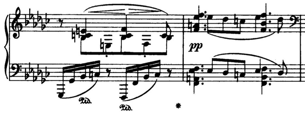 Figure 7 (Brahms). Interaction between voices 2. Another factor is a question of character sets.