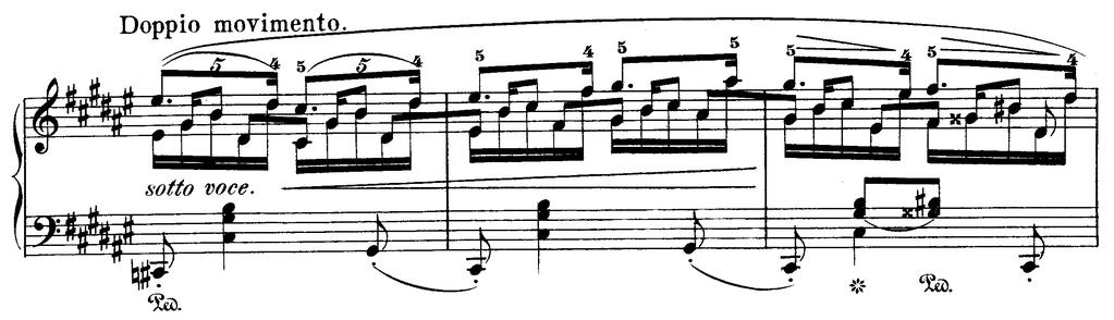 allowed; trills, common articulation marks, and fingerings are allowed.