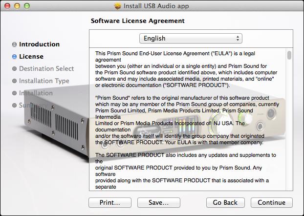 A copy of the EULA will appear, which you should read: Agree to