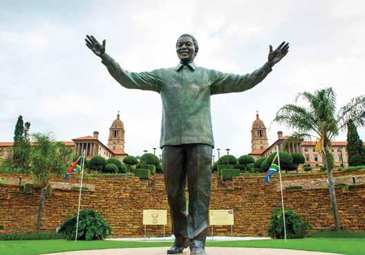 The Union Buildings were designed by Sir Herbert Baker as a symbolic representation of the Union of South Africa of 1910.